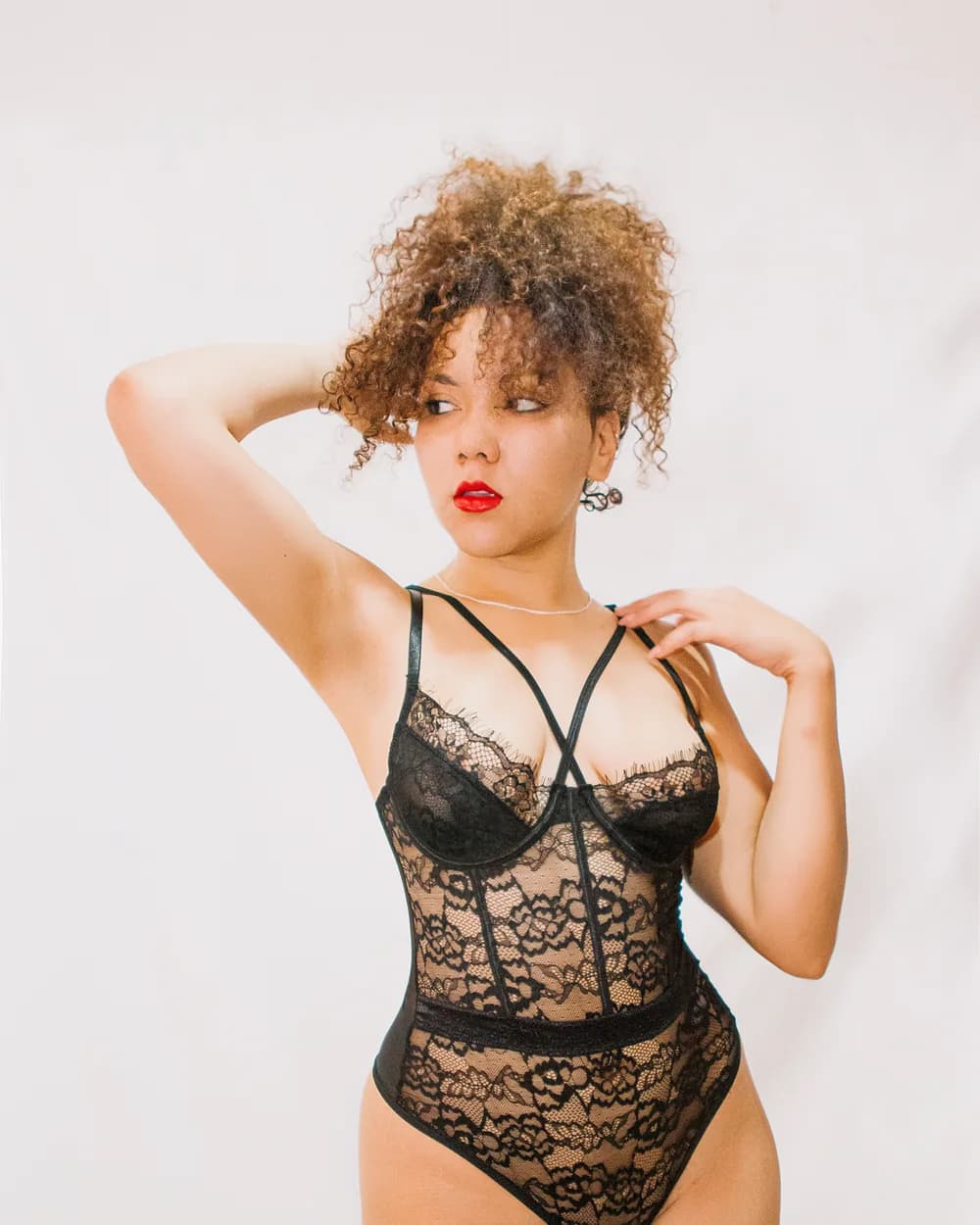 Body Midnight, body de encaje