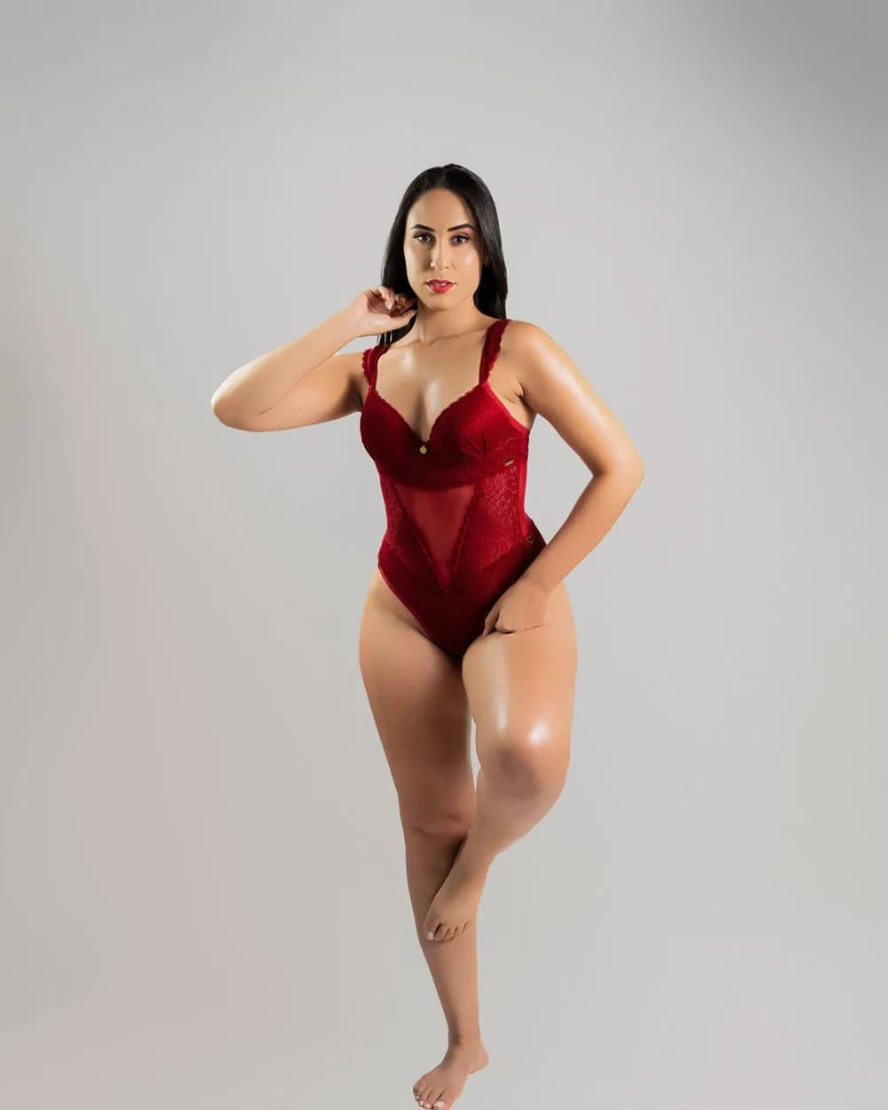 Body Rubí, body de satén